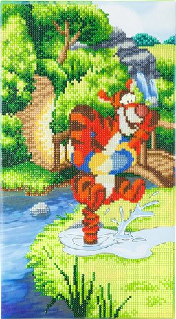 Crystal Art kit Disney Bouncing Tigger (partial) 40 x 22 cm 