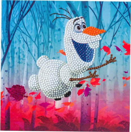 Crystal Card kit  Disney Floating Olaf diamond painting  18 x 18 cm 