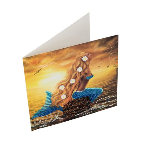Crystal Card kit diamond painting Mermaid Dreams 18 x 18 cm