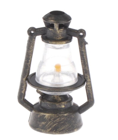 Olielamp voor poppen 5,5cm. 