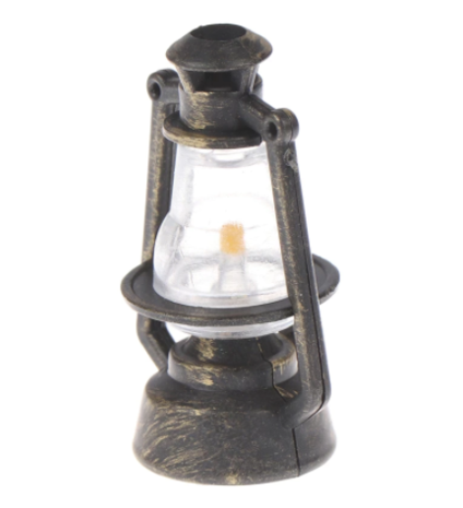 Olielamp voor poppen 5,5cm. 