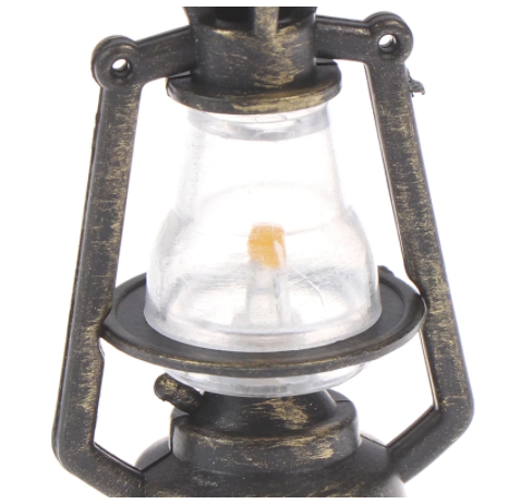 Olielamp voor poppen 5,5cm. 