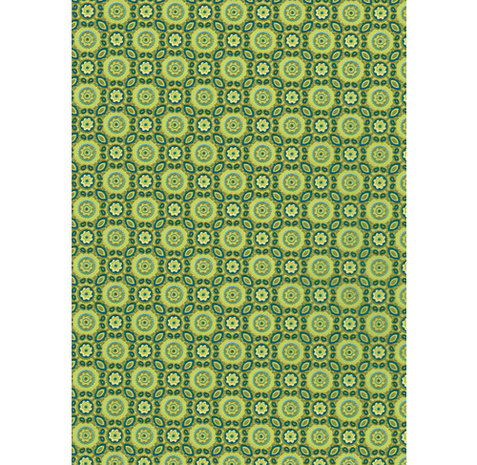 Decopatch papier groen retro