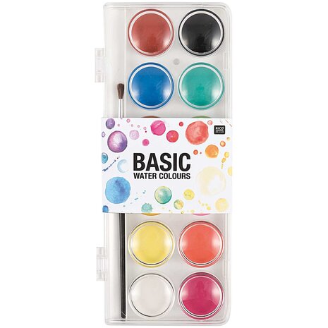 BASIC WATERCOLOUR PAINT 12 KLEUREN