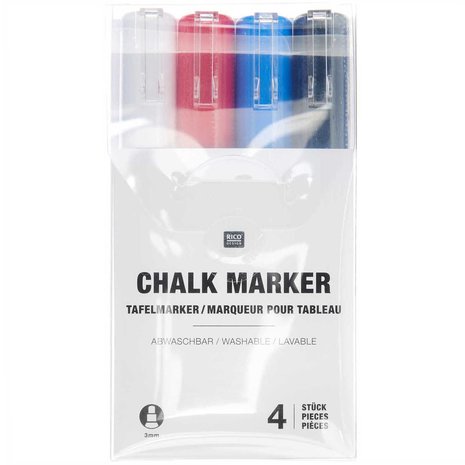 Chalk marker Krijtstiftenset Maritime 4 stuks