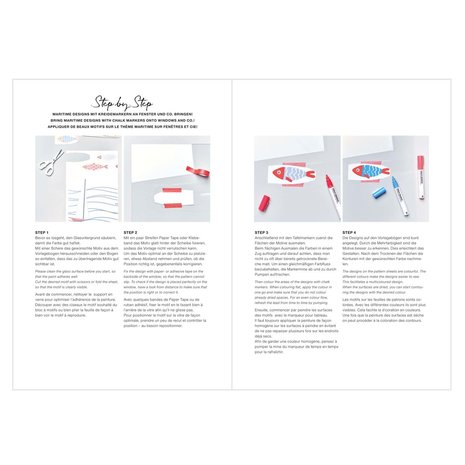 Window Chalk Art Templates 3-delig Maritime FSC Mix