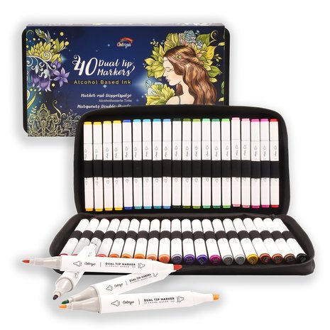 Mua Colorya 40 Art Markers for Artists- Alcohol Markers with Dual