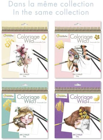 Coloriage Wild Colouring Book deel 5 by Emmanuelle Colin spiraal gebonden