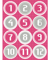 Adventskalender stickers SCANDINAVIE 24st.