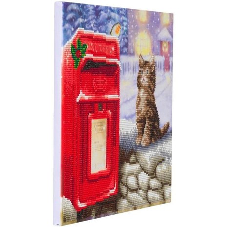 Crystal Art Postman Cat (partial) 30 x 30 cm