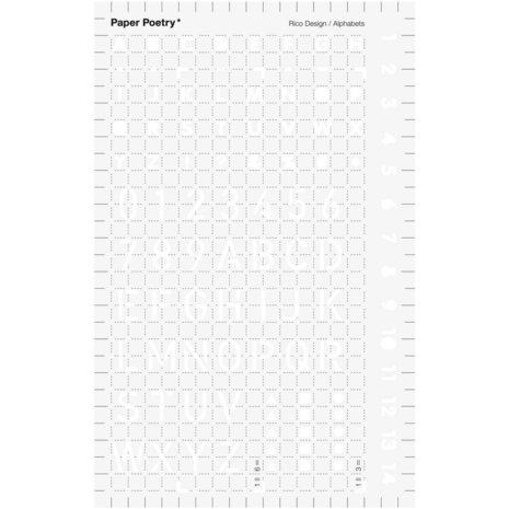 PAPER POETRY BULLET DIARY DAGBOEK SJABLOON LETTERS 9,5X15CM