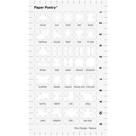 PAPER POETRY BULLET DIARY DAGBOEK SJABLOON OUTDOOR 7x12CM