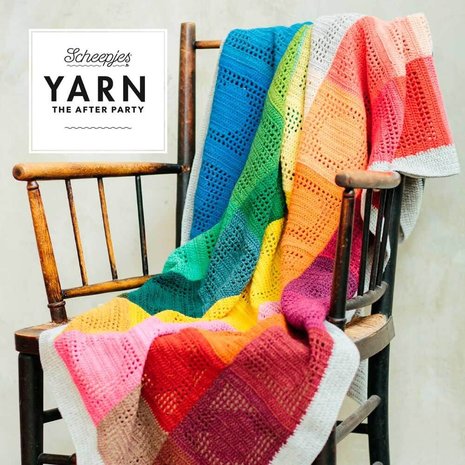 YARN THE AFTER PARTY NR.127 RAINBOW DOTS BLANKET. 