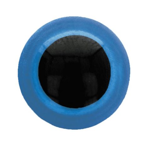 DIERENOGEN - VEILIGHEIDSOGEN TWEEKLEURIG 8MM blauw