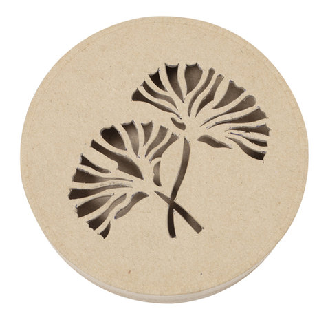 Doos rond plantmotief 15x15x3cm Decopatch