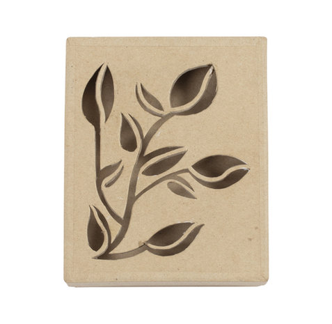 Doos rechthoekig plantmotief 15x12x3cm Decopatch