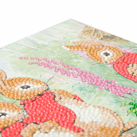 Crystal Card kit Peter Rabbit The Flopsy Bunnies (partial) 18 x 18 cm.