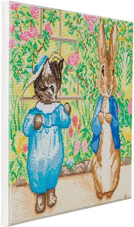 Crystal Art kit Peter Rabbit and Tom Kitten 40 x 50 cm