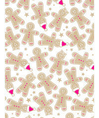 Set Texture Decopatch kerstpapier "Gingerbread" hotfoil Limited Edition 