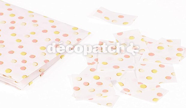 Texture Decopatch papier STIPPEN CONFETTI hotfoil