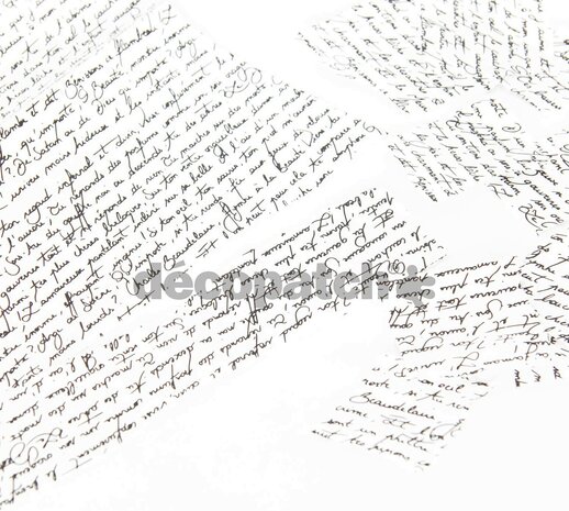 Decopatch papier handgeschreven tekst