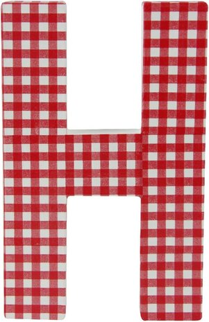 Decopatch papier rood strepen, stippen en blokjes