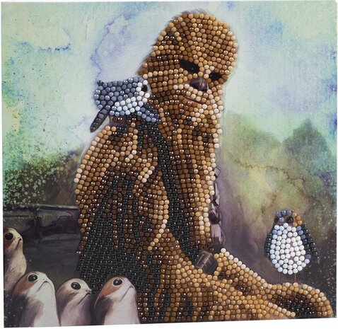 Crystal Card kit ®  Star Wars CHEWBACCA (partial) 18 x 18 cm.