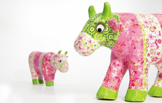Decopatch papier lichtroze met fijne kleine bloemetjes