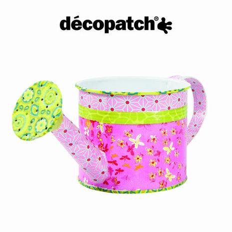Decopatch papier lichtroze met fijne kleine bloemetjes