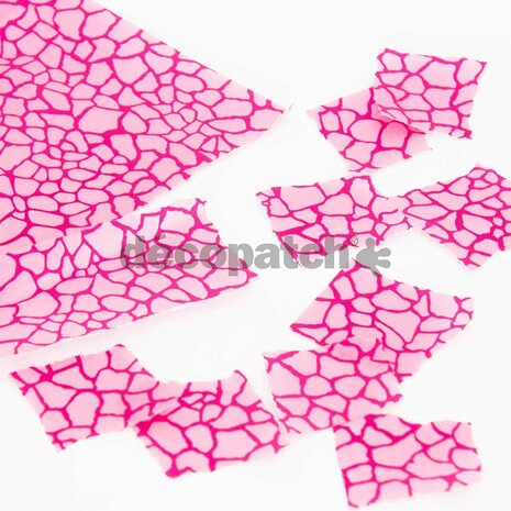 Decopatch papier roze mozaïk 