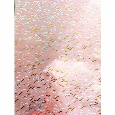 Texture Decopatch papier Waves roze hotfoil