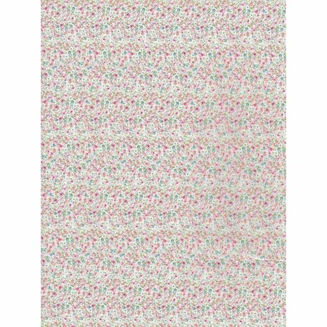 Decopatch papier roze bloemenzee