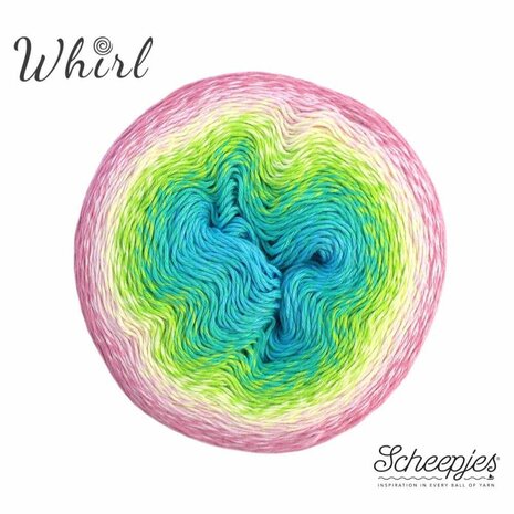 768 SHERBET RAINBOW Scheepjes Whirl 1000 m.