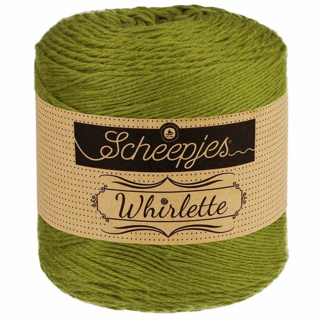 882 TANGY OLIVE Scheepjes Whirlette 100 gram.