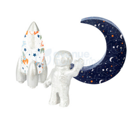 Avenue Mandarine Decopatch Space Kit creatieve 8-delige set