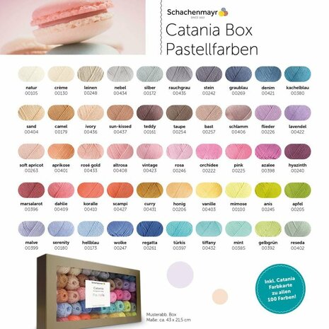 Catania Amigurumi box 50x20g Pastels
