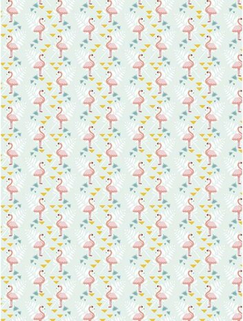 Texture Decopatch papier Flamingo hotfoil