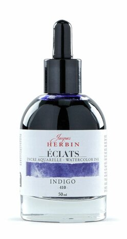 Herbin Eclats aquarelinkt INDIGO -410- Flesje 50ml