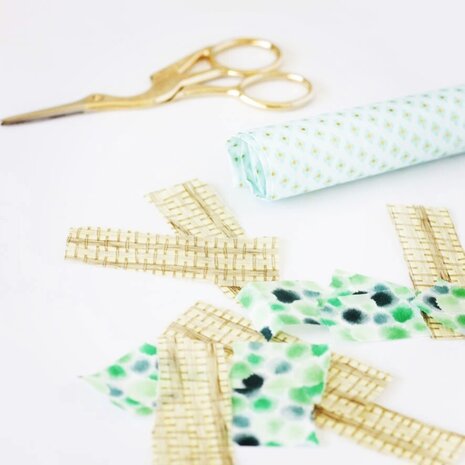 Decopatch papier Confetti groen