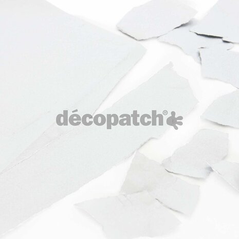 Decopatch papier zilverkleurig