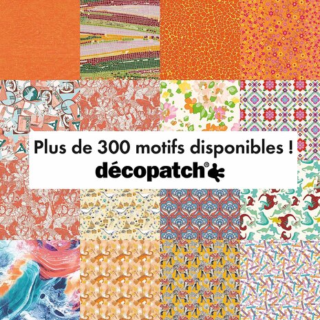 Decopatch papier Oranje Oosters design