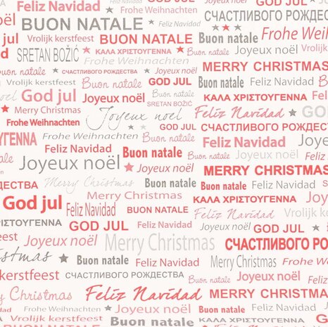 Decopatch papier Vrolijk kerstfeest div. talen