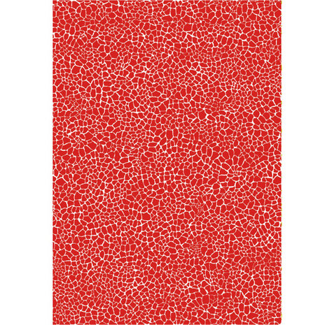 Decopatch papier rood/wit mozaïk 