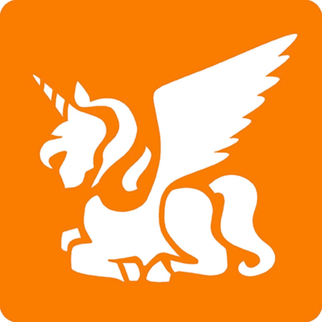 Set van 6 sjablonen - Unicorns