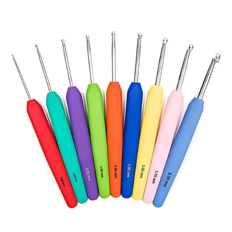 KnitPro Waves haaknaaldenset – 9 stuks (2.0–6.0 mm)