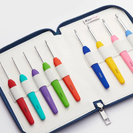 KnitPro Waves haaknaaldenset – 9 stuks (2.0–6.0 mm)