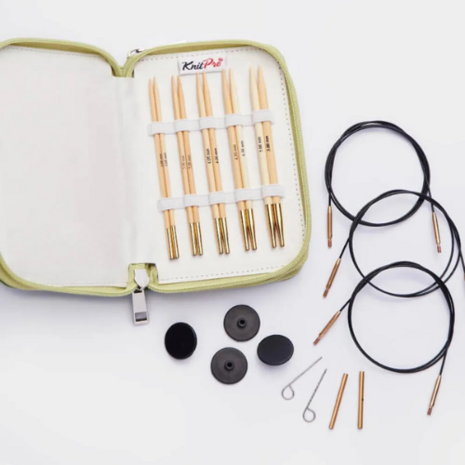 KnitPro bamboo verwisselbare naaldenset