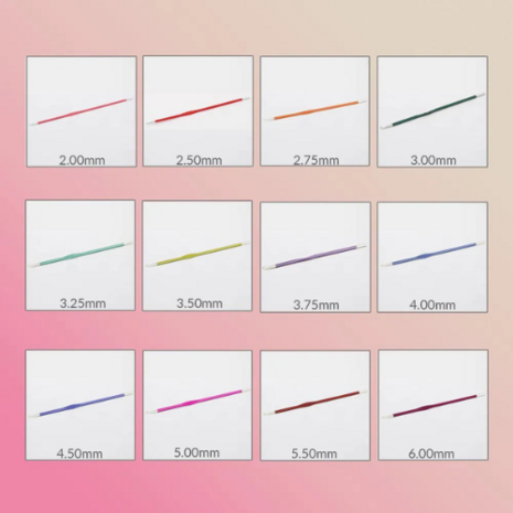 KnitPro Zing haaknaaldenset Grande – 12-delig