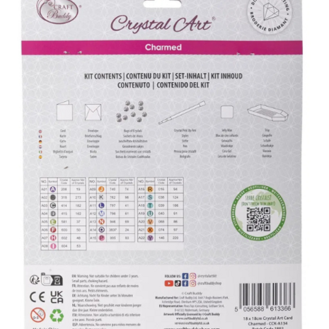 Crystal Card Kit ® Charmed (18x18 cm)