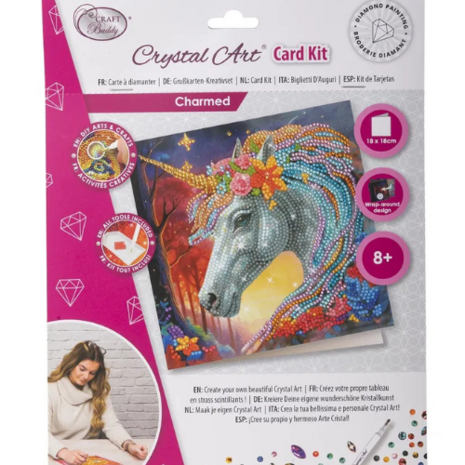 Crystal Card Kit ® Charmed (18x18 cm)